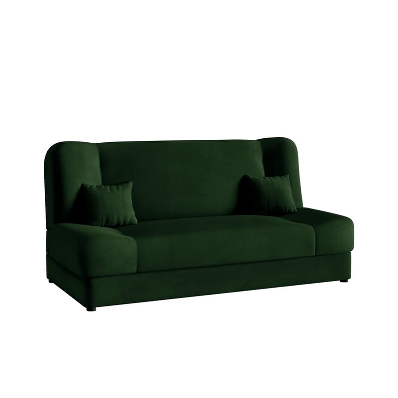 Abron 3-sits Bäddsoffa med förvaring, grön