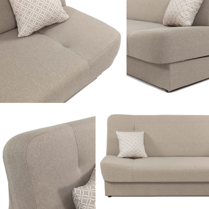 Abron 3-sits Bäddsoffa med förvaring - Möbler - Soffa - Bäddsoffa - Bäddsoffa längsbäddad