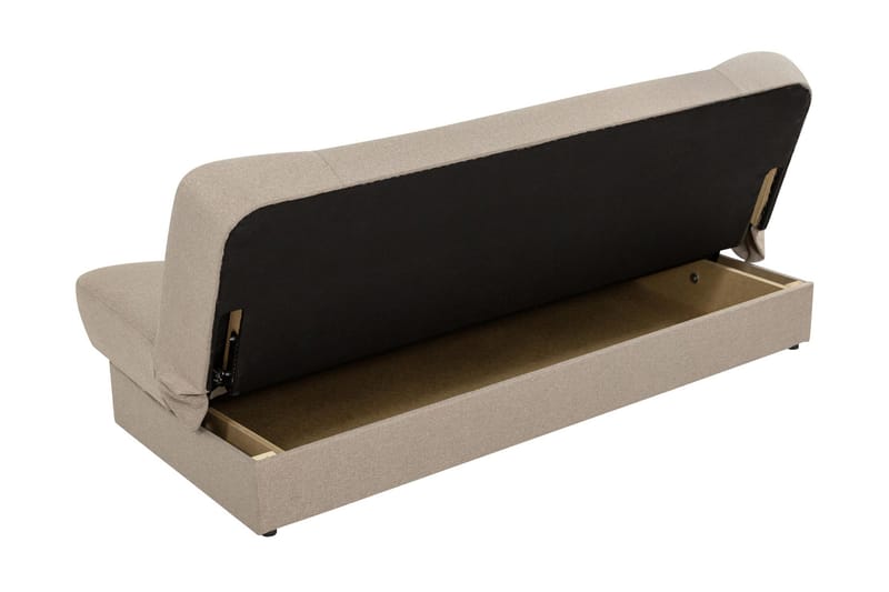 Abron 3-sits Fällbar Bäddsoffa med Förvaring i Sammet - Grön - Möbler - Soffa - Bäddsoffa - 3 sits bäddsoffa