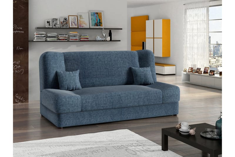 Abron Bäddsoffa 3-sits - Blå - Möbler - Soffa - Bäddsoffa - 3 sits bäddsoffa