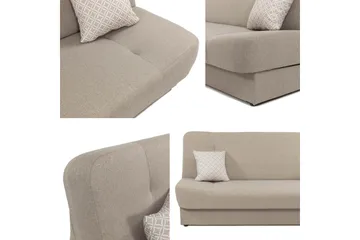 Abron Bäddsoffa 3-sits - Brun - Möbler - Soffa - Bäddsoffa - 3 sits bäddsoffa
