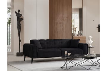 Adelphe Bäddsoffa 4-sits - Svart - Möbler - Soffa - Bäddsoffa - 4 sits bäddsoffa