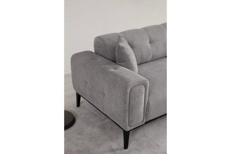 Adelphe Rektangulär Bäddsoffa 88x178 cm i Tyg - Grå - Möbler - Soffa - Bäddsoffa - 4 sits bäddsoffa