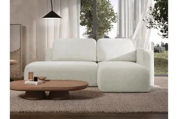 Afir Bäddsoffa m. Divan 2-sits - Beige/Vit - Möbler - Soffa - Bäddsoffa - Bäddsoffa divan