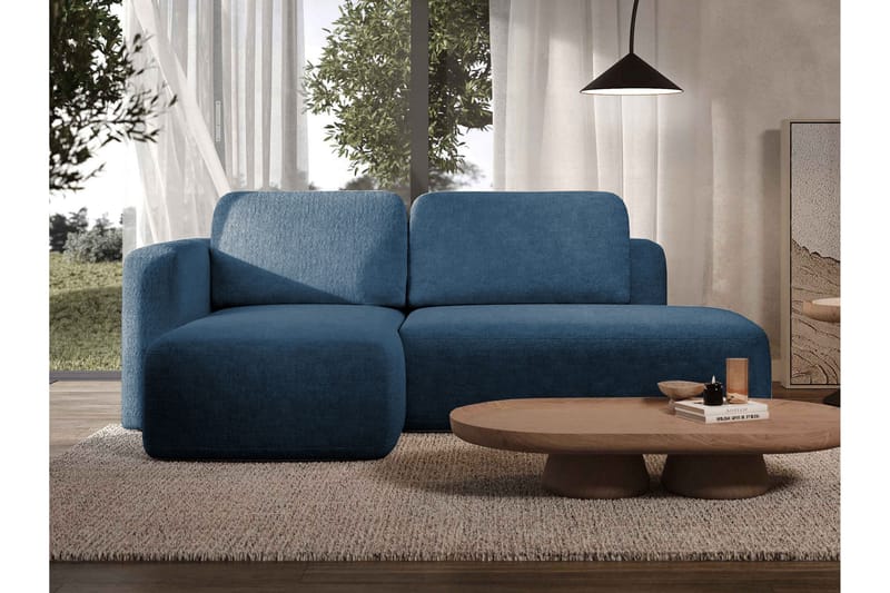 Afir Bäddsoffa m. Divan 2-sits - Blå - Möbler - Soffa - Bäddsoffa - Bäddsoffa divan