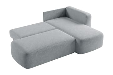 Afir Bäddsoffa m. Divan 2-sits - Grå - Möbler - Soffa - Bäddsoffa - Bäddsoffa divan