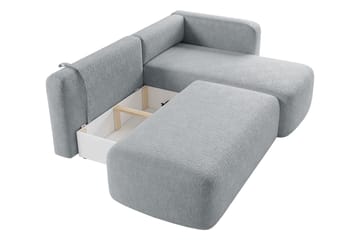 Afir Bäddsoffa m. Divan 2-sits - Grå - Möbler - Soffa - Bäddsoffa - Bäddsoffa divan