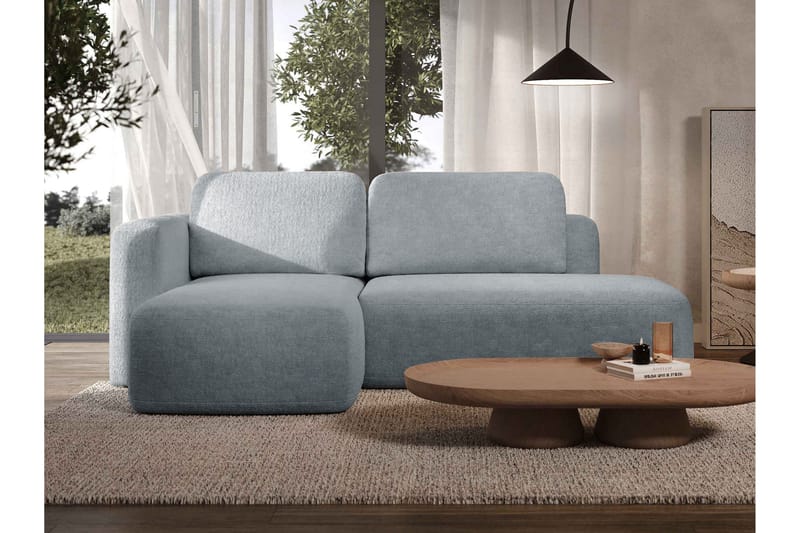 Afir Bäddsoffa m. Divan 2-sits - Grå - Möbler - Soffa - Bäddsoffa - Bäddsoffa divan