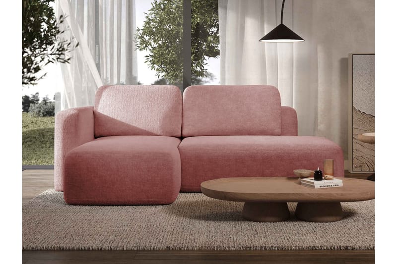 Afir Bäddsoffa m. Divan 2-sits - Rosa - Möbler - Soffa - Bäddsoffa - Bäddsoffa divan