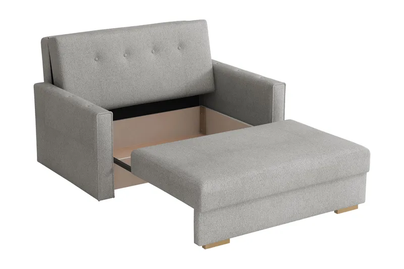 Ajiz Bäddsoffa 2-sits i Bouclé - Beige - Möbler - Soffa - Bäddsoffa - 2 sits bäddsoffa