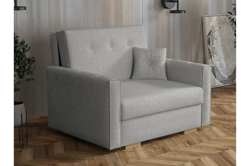 Ajiz Bäddsoffa 2-sits i Bouclé, Grå