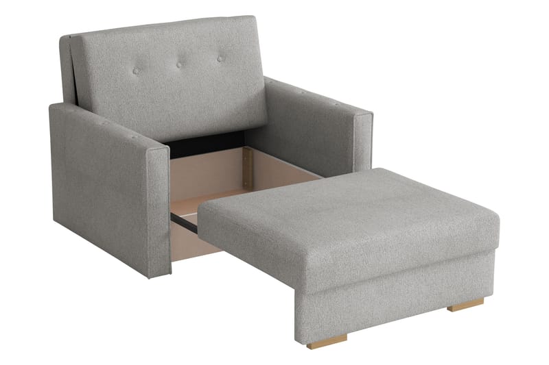 Ajiz Bäddsoffa 2-sits i Bouclé - Grå - Möbler - Soffa - Bäddsoffa - 2 sits bäddsoffa