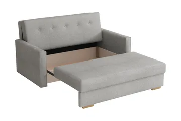 Ajiz Bäddsoffa 3-sits i Bouclé - Beige - Möbler - Soffa - Bäddsoffa - 3 sits bäddsoffa