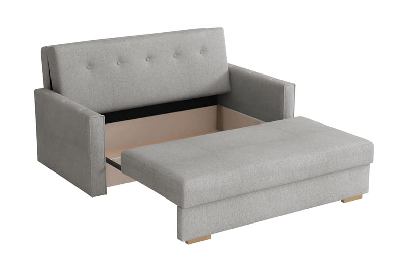 Ajiz Bäddsoffa 3-sits i Bouclé - Beige - Möbler - Soffa - Bäddsoffa - 3 sits bäddsoffa