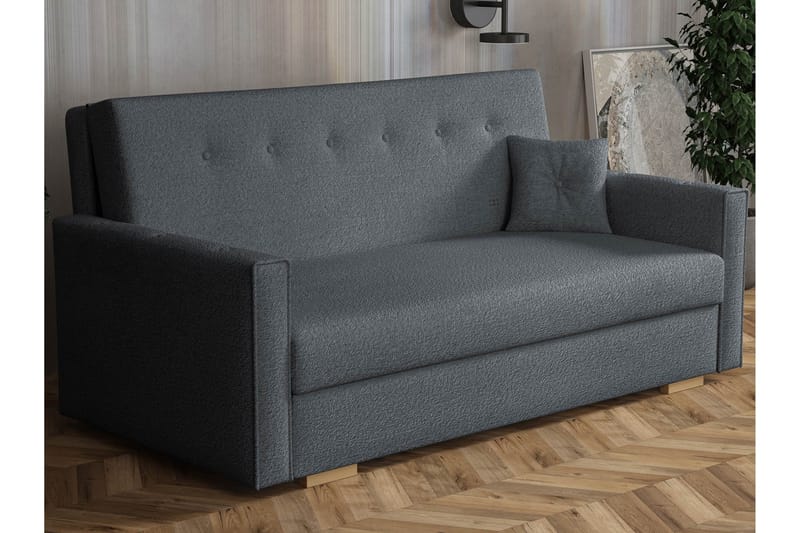 Ajiz Bäddsoffa 3-sits i Bouclé, Grå