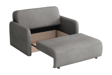 Ajmeri 2-sits Rektangulär Bäddsoffa med Förvaring i Bouclé - Grön - Möbler - Soffa - Bäddsoffa - 2 sits bäddsoffa