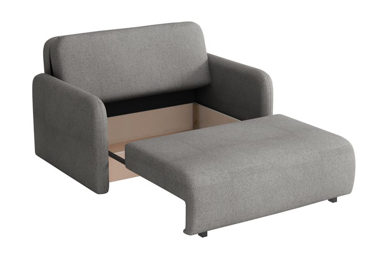 Ajmeri 2-sits Rektangulär Bäddsoffa med Förvaring i Bouclé - Grön - Möbler - Soffa - Bäddsoffa - 2 sits bäddsoffa