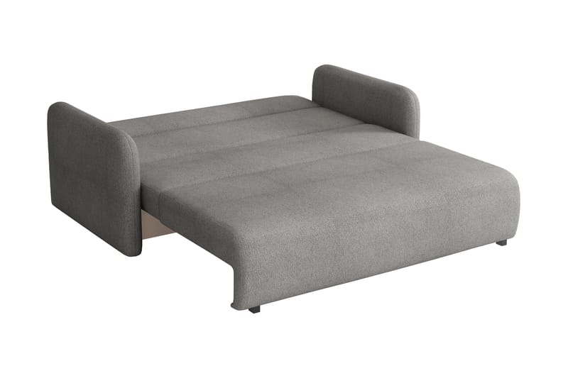 Ajmeri 3-sits Bäddsoffa 150x196 cm med Förvaring i Bouclé - Grön - Möbler - Soffa - Bäddsoffa - 3 sits bäddsoffa