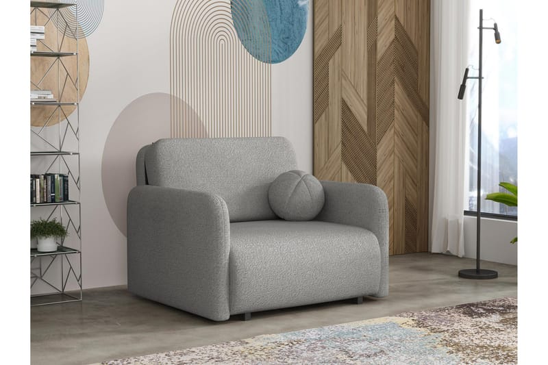 Ajmeri Bäddsoffa 2-sits i Bouclé, Grå