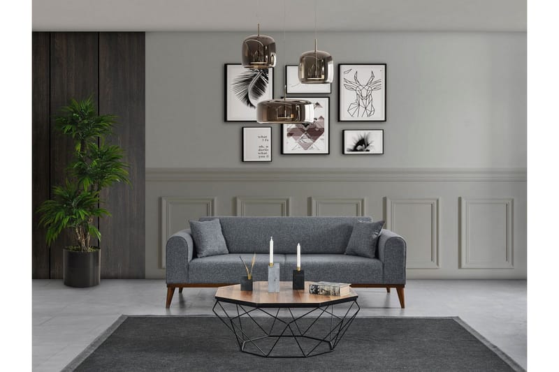 Akio Bäddsoffa 4-sits - Ljusgrå - Möbler - Soffa - Bäddsoffa - 4 sits bäddsoffa