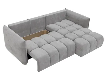 Aldvian 3-sits Bäddsoffa med divan - beige - Möbler - Soffa - Bäddsoffa - Hörnbäddsoffa