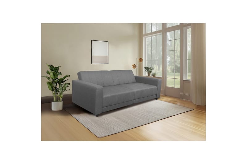 Allie Bäddsoffa 3-sits - Grå - Möbler - Soffa - Bäddsoffa - 3 sits bäddsoffa
