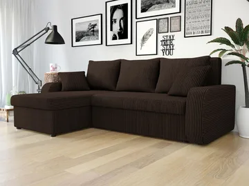 Alvared 3-sits Bäddsoffa med divan och förvaring - Möbler - Soffa - Bäddsoffa - Hörnbäddsoffa