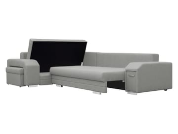Alvares 4-sits Hörnbäddsoffa med förvaring - Beige - Möbler - Soffa - Bäddsoffa - Hörnbäddsoffa