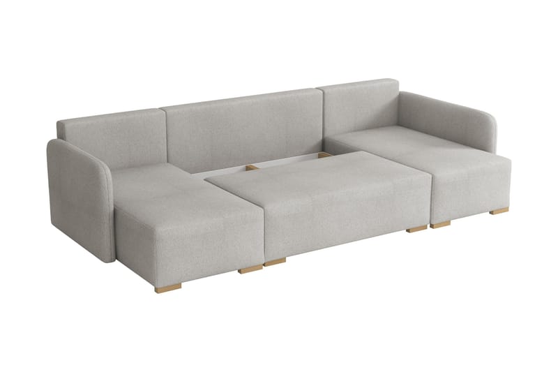 Amelus Bäddsoffa Dubbeldivan 4-sits - Beige - Möbler - Soffa - Bäddsoffa - U bäddsoffa