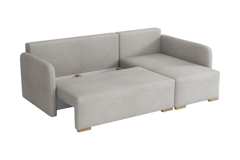 Amelus Bäddsoffa m. Divan 4-sits - Gul - Möbler - Soffa - Bäddsoffa - Bäddsoffa divan