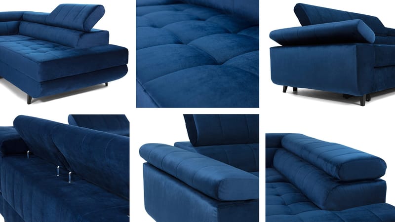 Amshyttan Bäddsoffa med Schäslong 4-sits - Grön - Möbler - Soffa - Bäddsoffa - Bäddsoffa längsbäddad