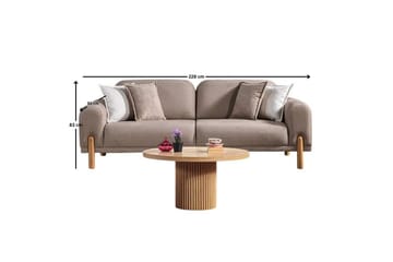 Astran Bäddsoffa 3-sits - Brun - Möbler - Soffa - Bäddsoffa - 3 sits bäddsoffa