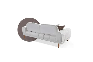 Astran Bäddsoffa 3-sits - Krämvit - Möbler - Soffa - Bäddsoffa - 3 sits bäddsoffa