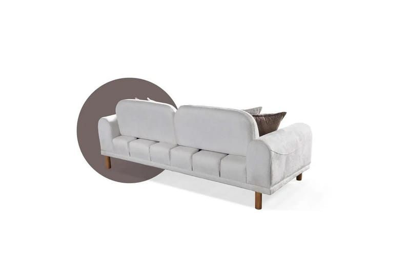 Astran Bäddsoffa 3-sits - Krämvit - Möbler - Soffa - Bäddsoffa - 3 sits bäddsoffa