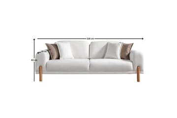 Astran Bäddsoffa 3-sits - Krämvit - Möbler - Soffa - Bäddsoffa - 3 sits bäddsoffa