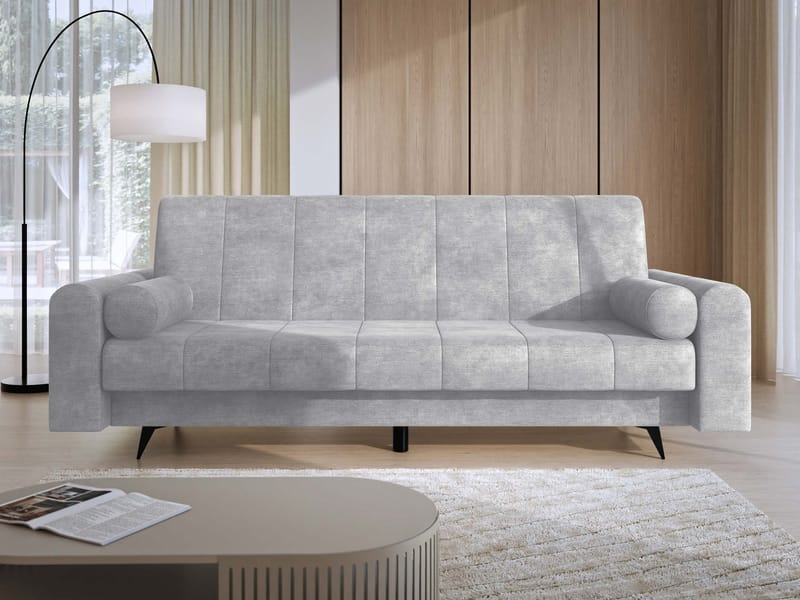 Aurvin 3-sits Bäddsoffa - grå - Möbler - Soffa - Bäddsoffa - 3 sits bäddsoffa