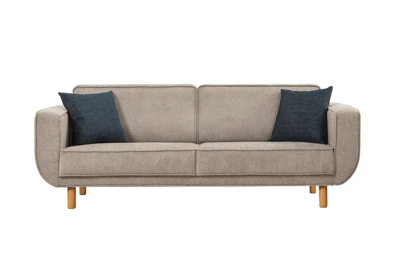 Austen 3-sits Bäddsoffa - Grå - Möbler - Soffa - Bäddsoffa - 3 sits bäddsoffa