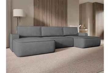 Avignon Bäddsoffa Dubbeldivan 5-sits - Grå - Möbler - Soffa - Bäddsoffa - U bäddsoffa