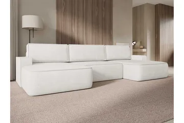 Avignon Bäddsoffa Dubbeldivan 5-sits - Vit - Möbler - Soffa - Bäddsoffa - U bäddsoffa