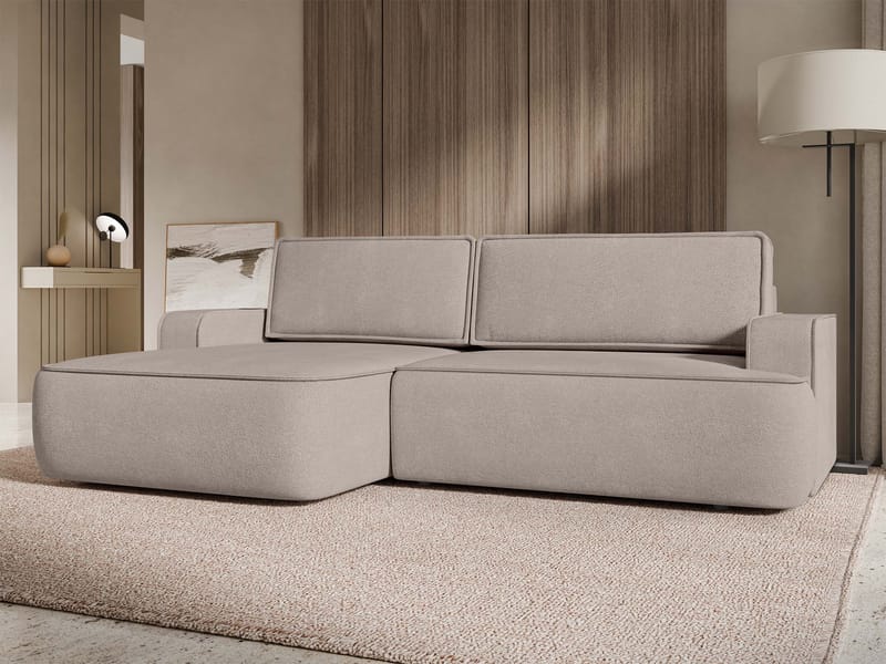 Avignon Bäddsoffa med Divan 3-sits - Beige - Möbler - Soffa - Bäddsoffa - Bäddsoffa divan