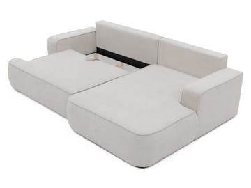 Avignon Bäddsoffa med Divan 3-sits - Grå - Möbler - Soffa - Bäddsoffa - Bäddsoffa divan