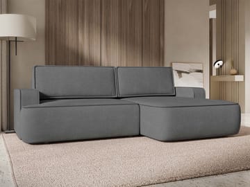 Avignon Bäddsoffa med Divan 3-sits - Grå - Möbler - Soffa - Bäddsoffa - Bäddsoffa divan