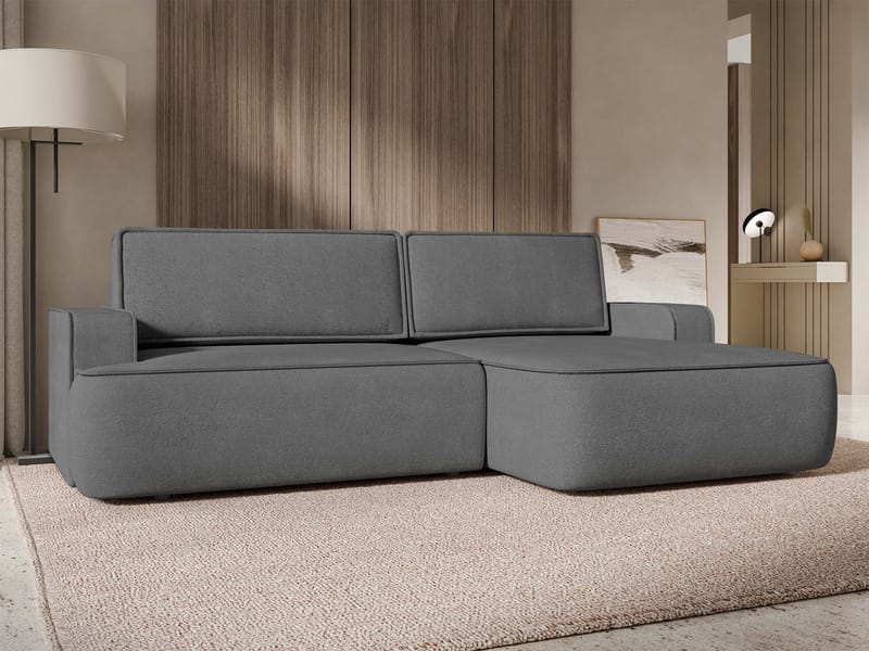Avignon Bäddsoffa med Divan 3-sits - Grå - Möbler - Soffa - Bäddsoffa - Bäddsoffa divan