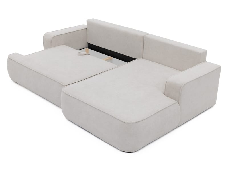 Avignon Bäddsoffa med Divan 3-sits - Vit - Möbler - Soffa - Bäddsoffa - Bäddsoffa divan