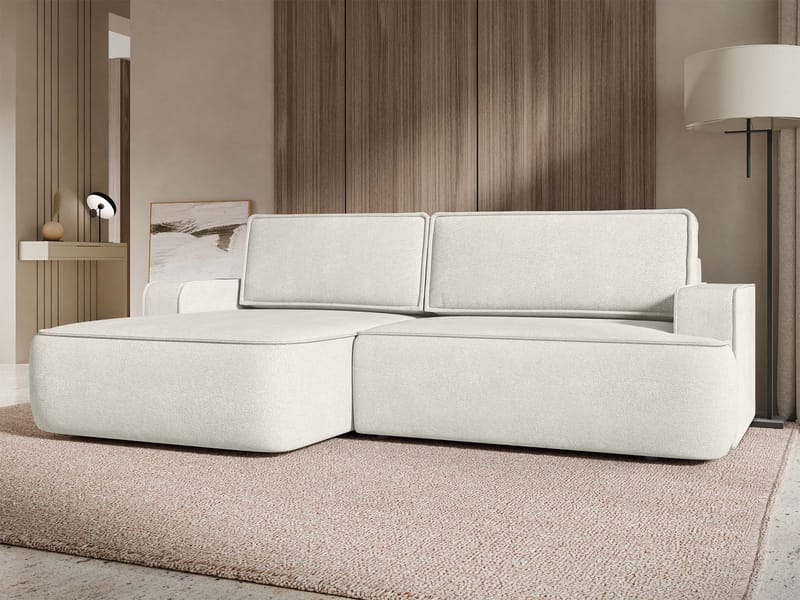 Avignon Bäddsoffa med Divan 3-sits - Vit - Möbler - Soffa - Bäddsoffa - Bäddsoffa divan