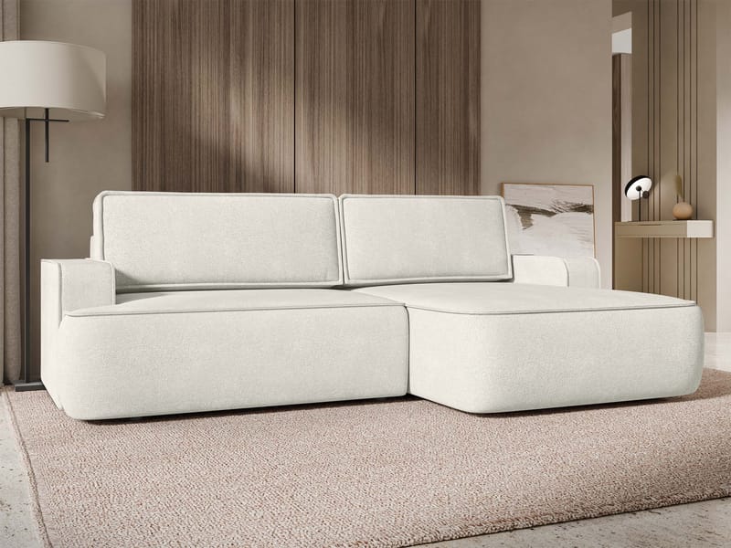 Avignon Bäddsoffa med Divan 3-sits - Vit - Möbler - Soffa - Bäddsoffa - Bäddsoffa divan