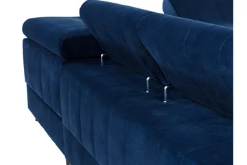 Azoulay Hörnsoffa Vänster - Mörkblå - Möbler - Soffa - Bäddsoffa - Bäddsoffa längsbäddad