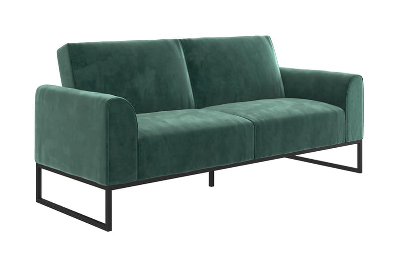 Bäddsoffa Adley - Grön - Möbler - Soffa - Bäddsoffa - Bäddsoffa längsbäddad
