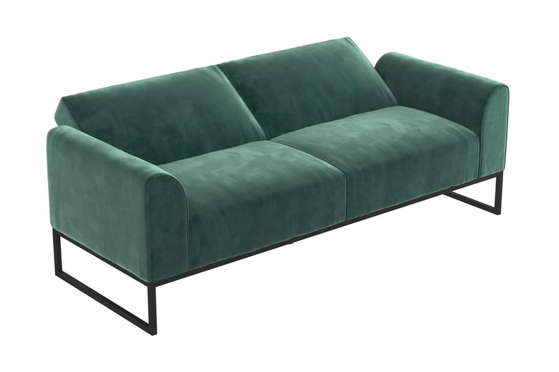 Bäddsoffa Adley - Grön - Möbler - Soffa - Bäddsoffa - Bäddsoffa längsbäddad