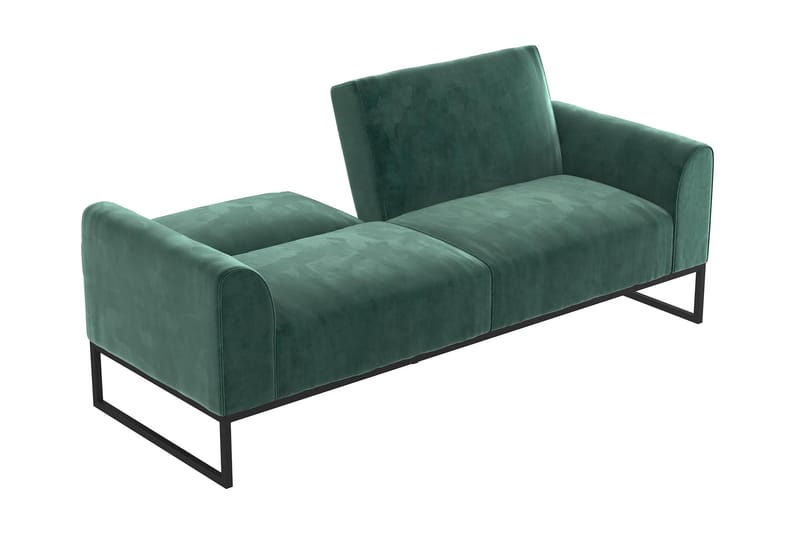 Bäddsoffa Adley - Grön - Möbler - Soffa - Bäddsoffa - Bäddsoffa längsbäddad